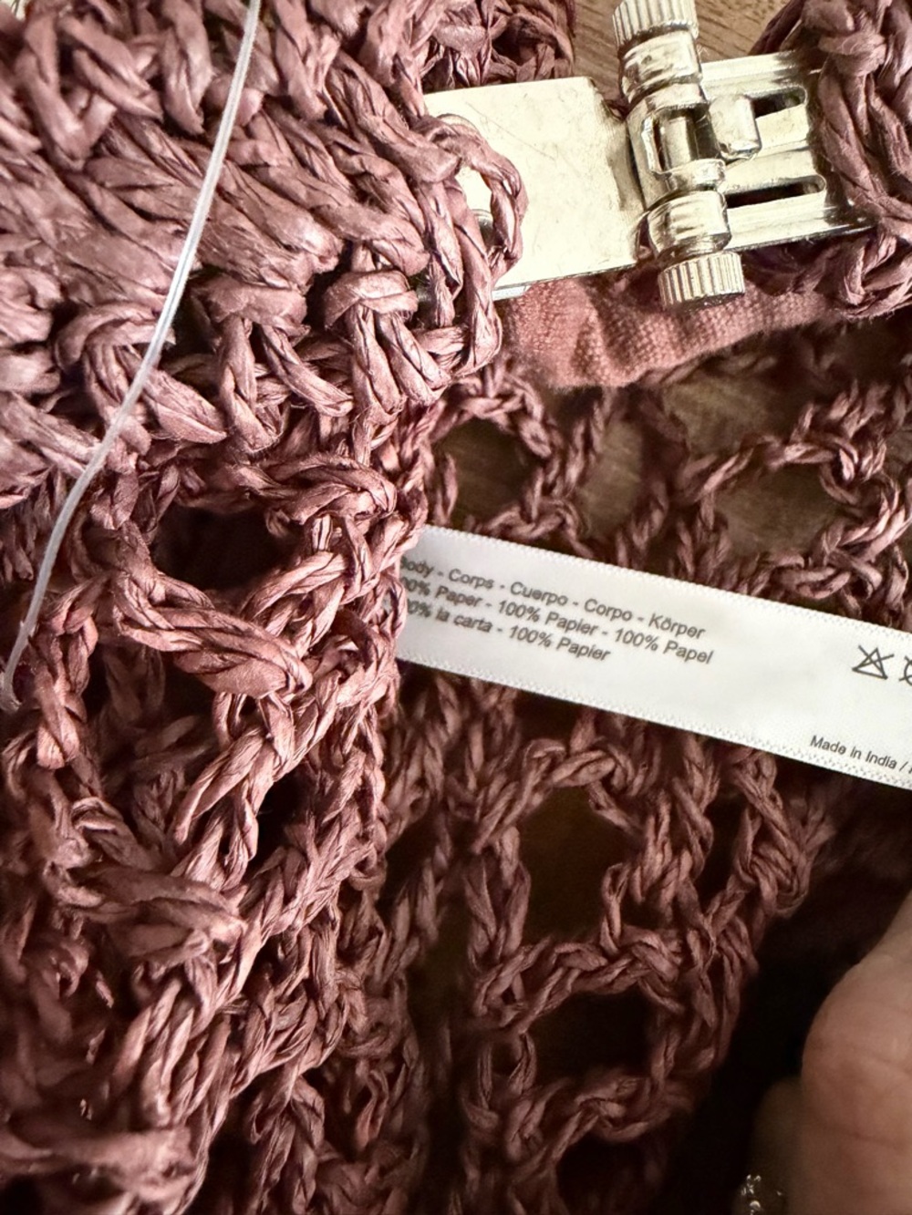 NWT Free People Sand Bound Clutch in Chocolate - Picture 7 of 8